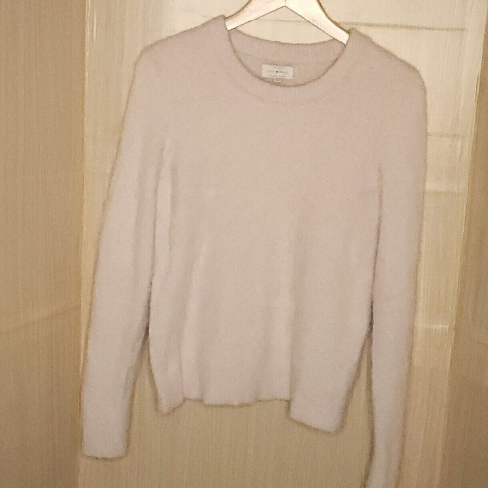 Lucky Brand Womens Pale Pink Eyelash Sweater Medium